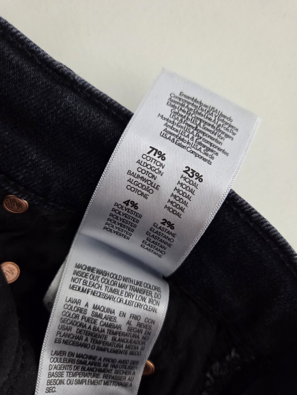 Mother The Weekender Deep End High Waist Cropped Flare Jeans Washed Black - Picture 13 of 16